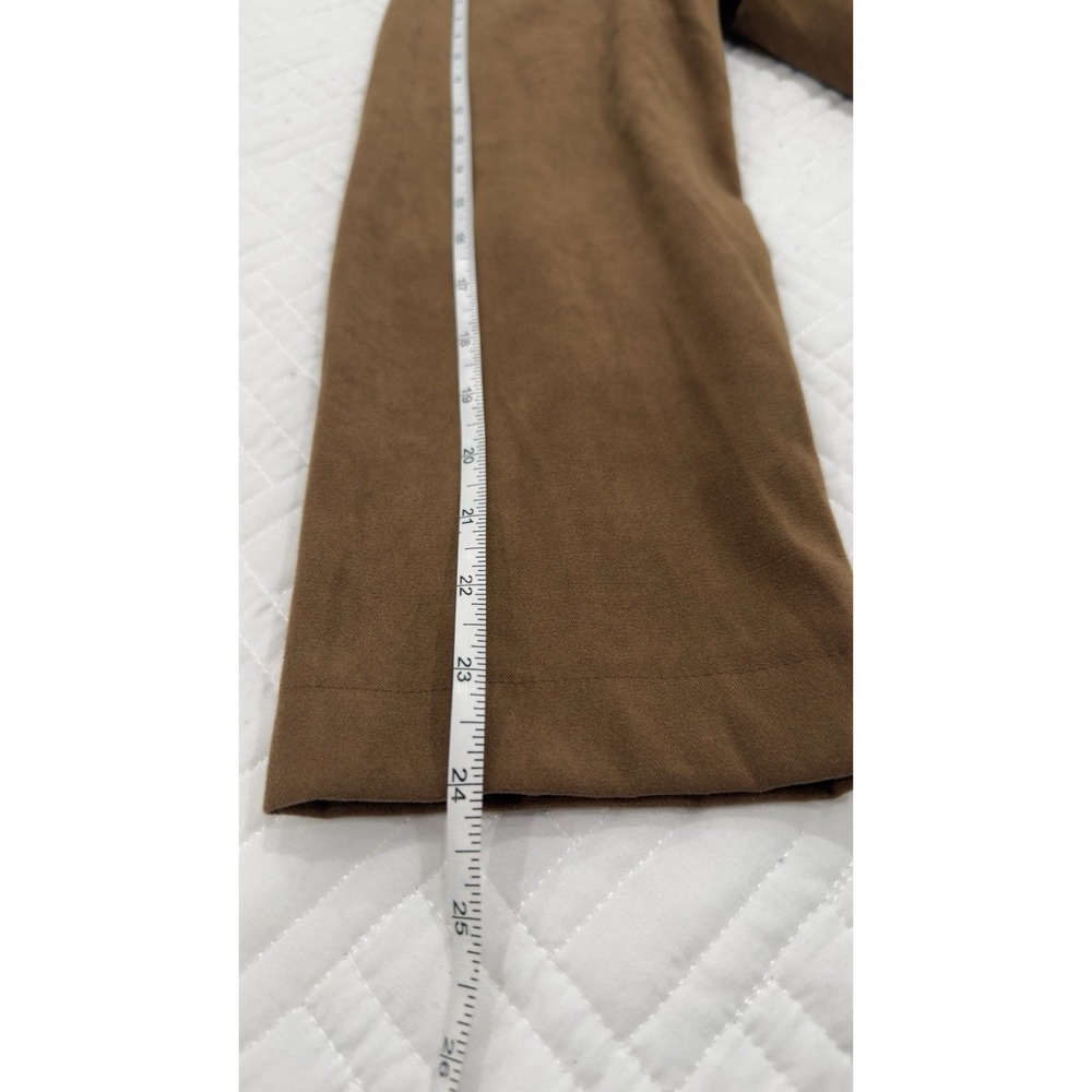 Briggs New York Women XL Brown Faux Suede Blazer Jacket Button Front Pocket - Picture 9 of 9